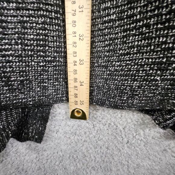 Cabi Cloak Cardigan Womens M Duster Knit Black Gray Open Front Sweater Lagenlook - Picture 7 of 9